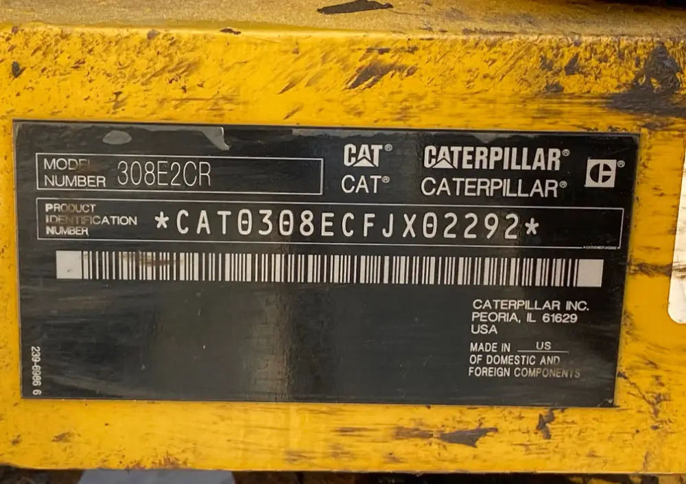 2015 Caterpillar 308E2 CR Midi Hydraulic Excavator Crawler Backhoe CAT