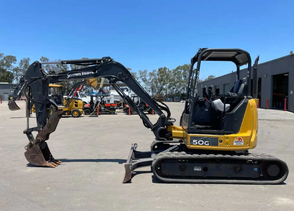 2018 John Deere 50G Mini Excavator Backhoe Aux Hyd Diesel Thumb Bucket