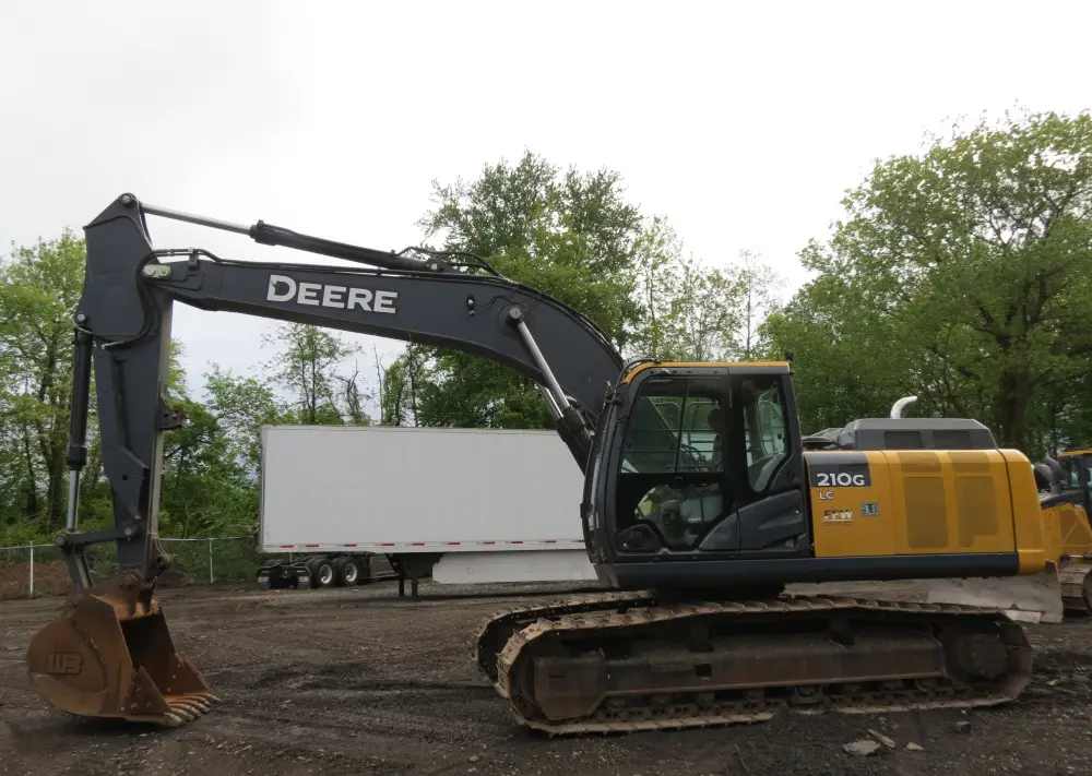 2018 John Deere 210G LC Excavator Trackhoe Auxiliary Hydraulics AC Heat