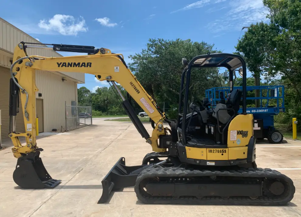 2019 Yanmar VIO55-6A Mini Excavator Blade Bucket Aux Hyd Q/C