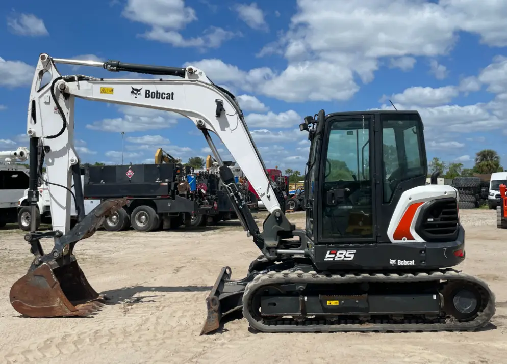2020 Bobcat E85 Mini Excavator A/C Cab Hydraulic Thumb Aux Q/C bidadoo