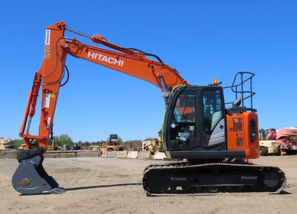 2021 Hitachi ZX135US-6 Excavator Hyd Q/C Aux Hyd Enclosed Cab A/C Izuzu