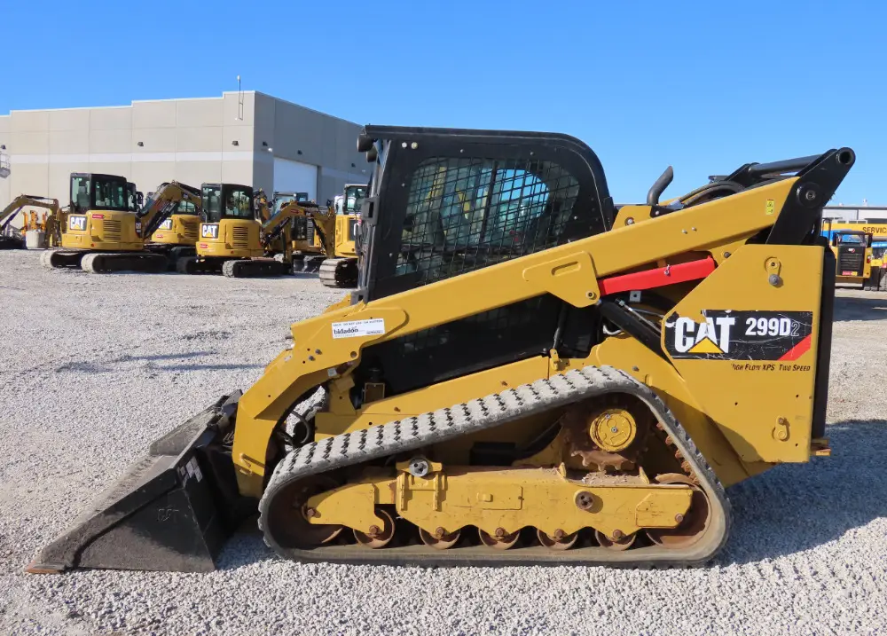 2019 Caterpillar 299D Tracked Skid Steer Track Loader High Flow Cab A/C Hyd Q/C