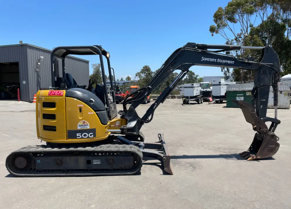 2018 John Deere 50G Mini Excavator Backhoe Aux Hyd Diesel Thumb Bucket