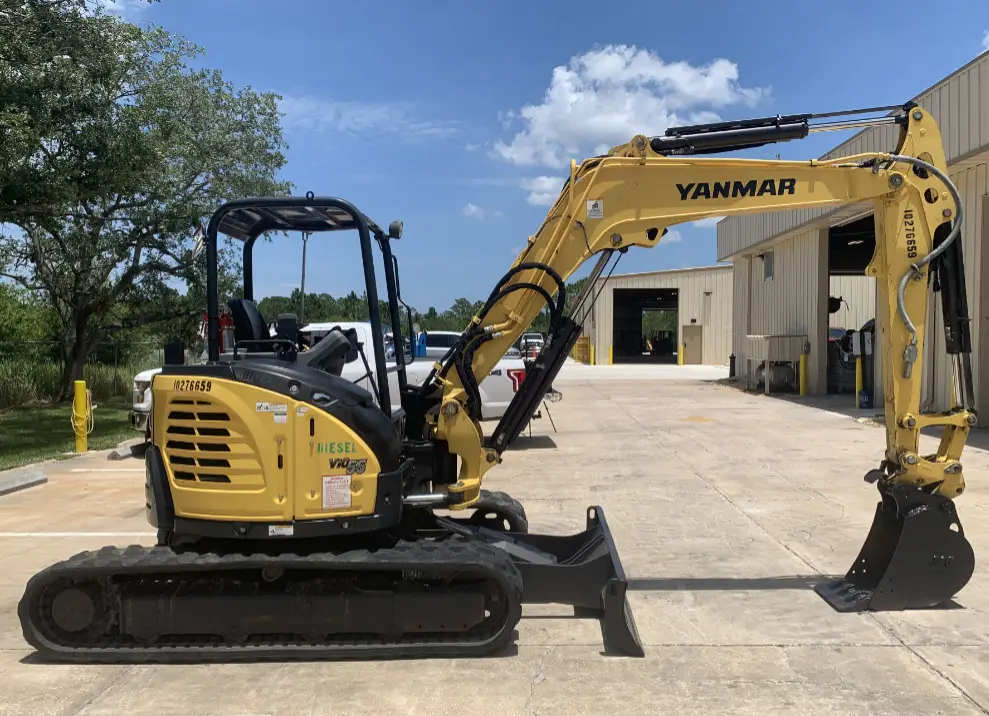 2019 Yanmar VIO55-6A Mini Excavator Blade Bucket Aux Hyd Q/C