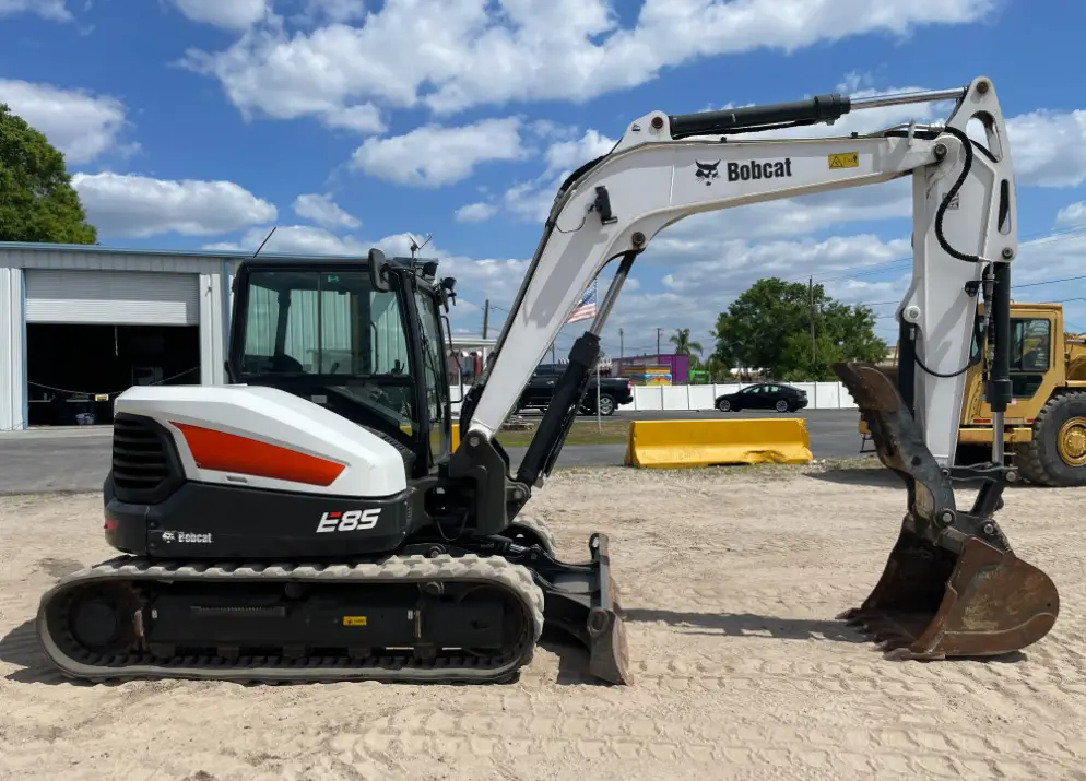 2020 Bobcat E85 Mini Excavator A/C Cab Hydraulic Thumb Aux Q/C bidadoo
