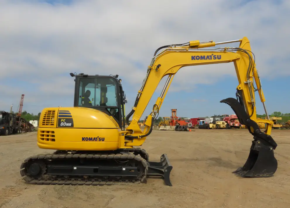 2020 Komatsu PC80MR-5E0 Mini Excavator Thumb Aux Hyd Yanmar Blade Bucket
