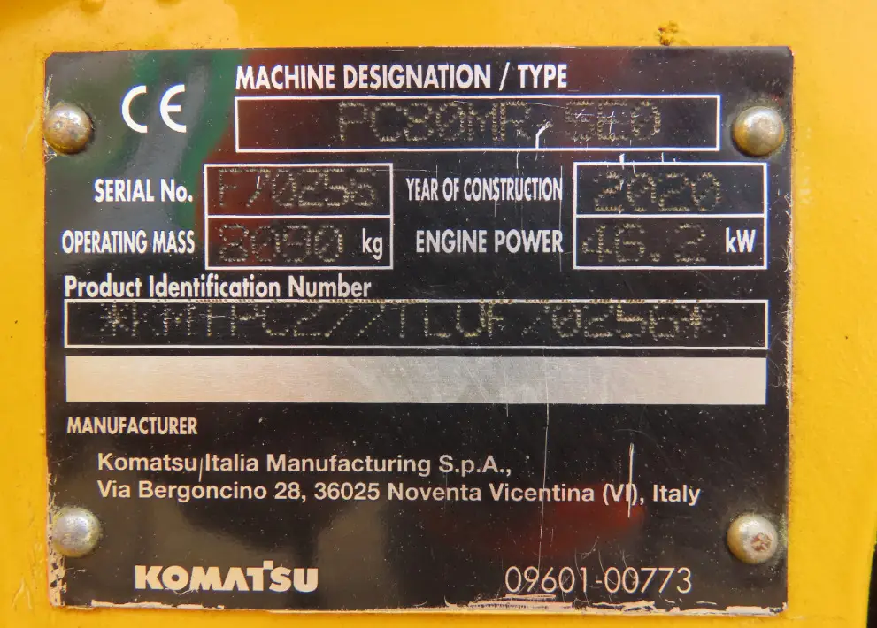 2020 Komatsu PC80MR-5E0 Mini Excavator Thumb Aux Hyd Yanmar Blade Bucket