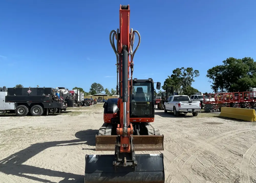 2021 Kubota KX080-4a2 Mini Excavator Rubber Tracks A/C Cab Backhoe Blade