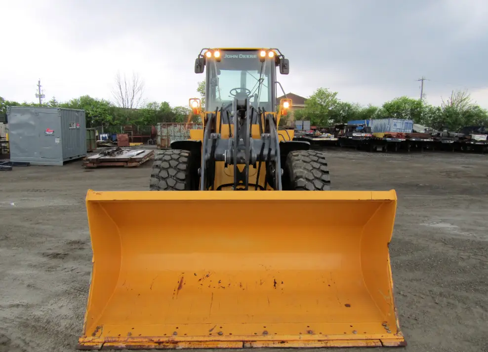 2015 John Deere 524K Wheel Loader Aux Hyd Q/C Craig Bucket Cab LOW HOURS