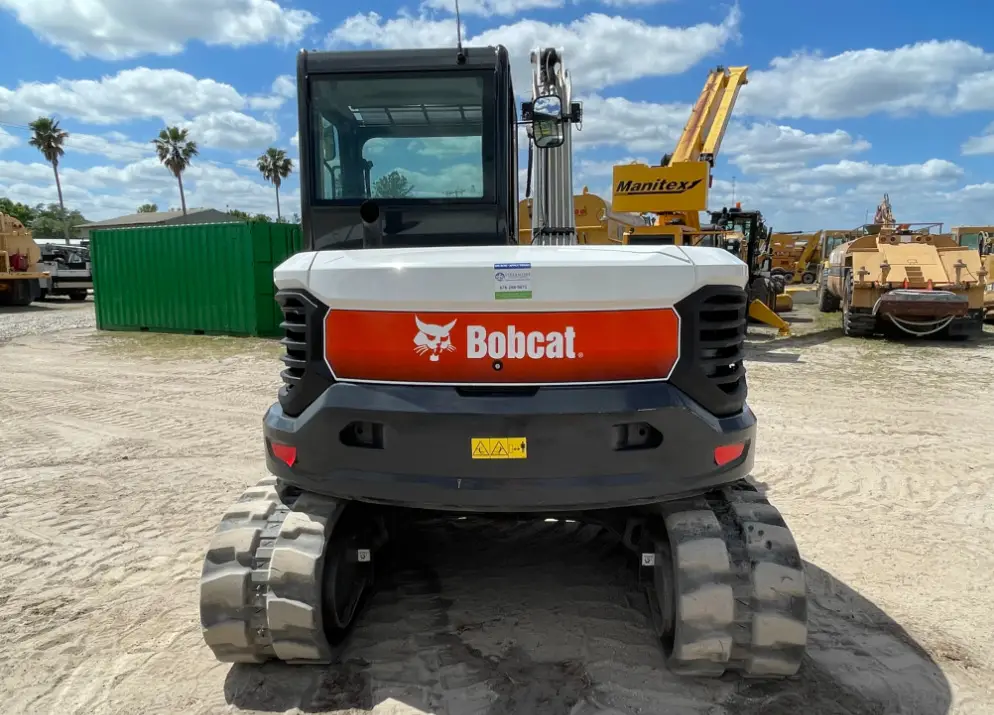2020 Bobcat E85 Mini Excavator A/C Cab Hydraulic Thumb Aux Q/C bidadoo