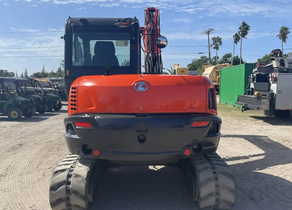 2021 Kubota KX080-4a2 Mini Excavator Rubber Tracks A/C Cab Backhoe Blade