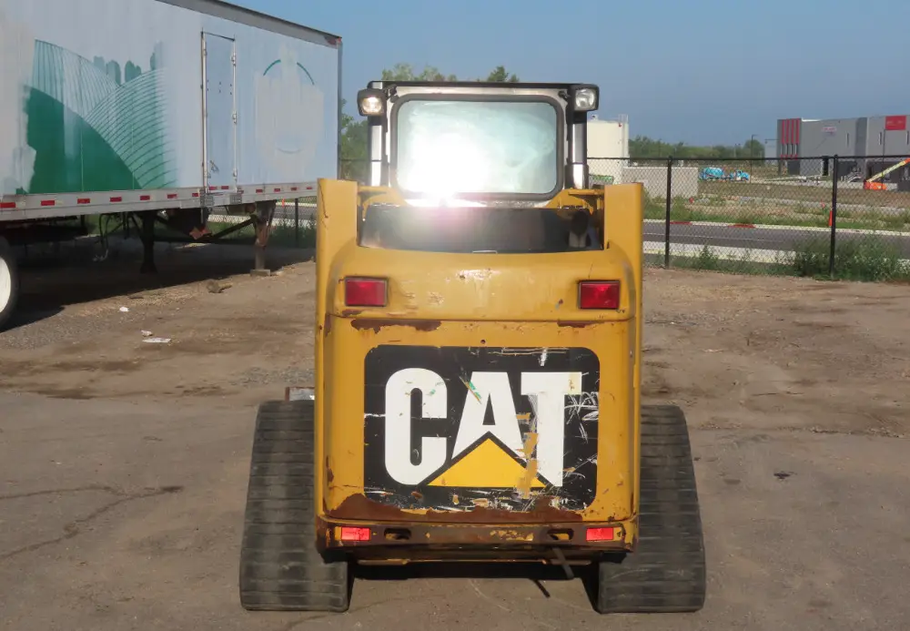 2015 Caterpillar 247B3 tracked skid steer loader Cab 2 Speed A/C Aux Hyd Q/C