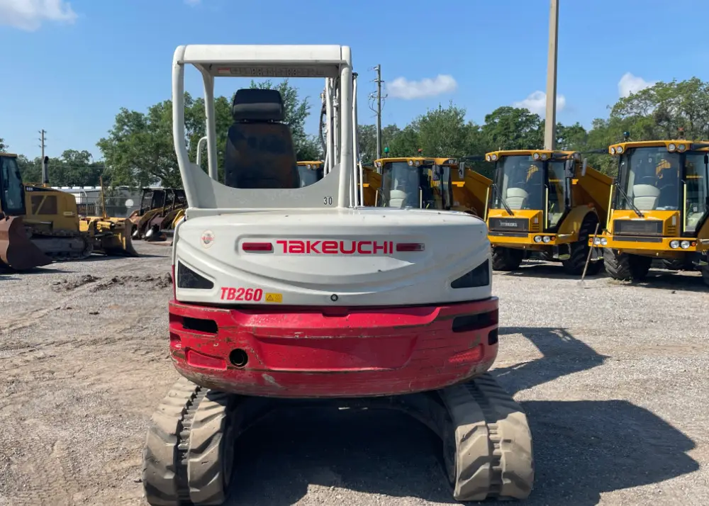2017 Takeuchi TB260 Mini Excavator Rubber Tracks Backhoe Thumb Diesel
