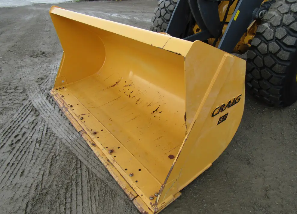 2015 John Deere 524K Wheel Loader Aux Hyd Q/C Craig Bucket Cab LOW HOURS