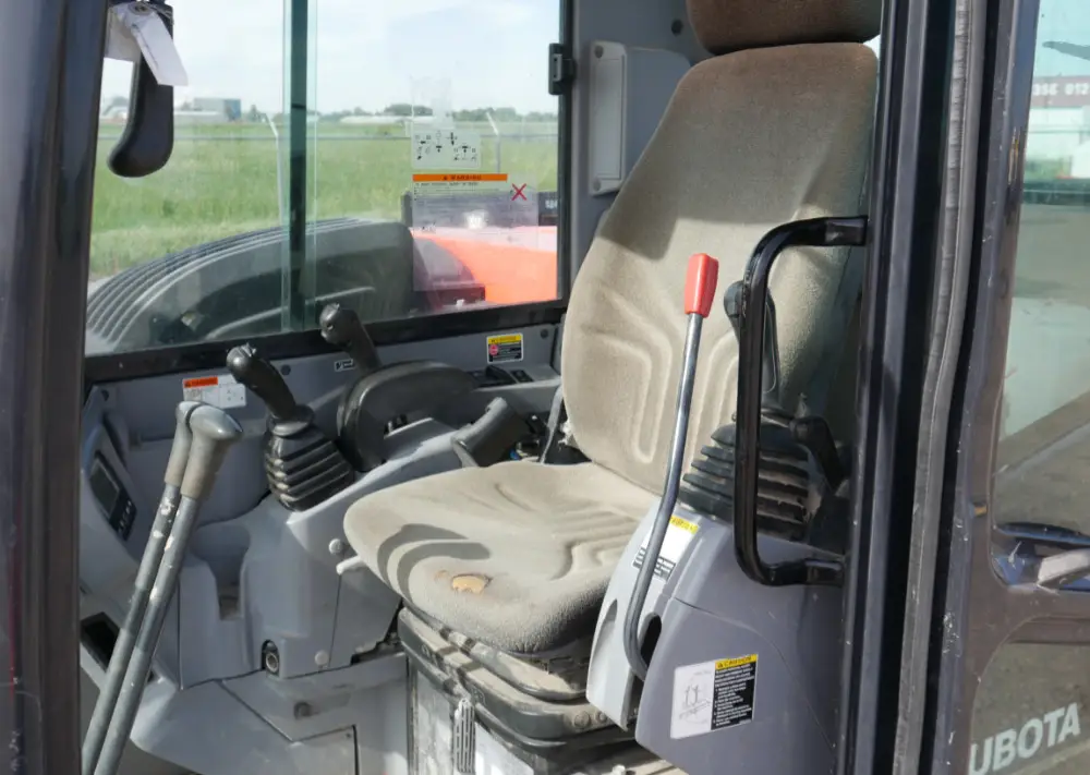 2016 Kubota KX080-4 Hydraulic Mini Excavator Cab Heat A/C Aux Hyd Blade